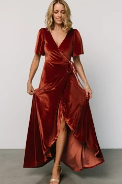 Baltic Born Katelyn Velvet Maxi Wrap Dress |