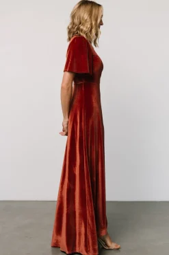 Baltic Born Katelyn Velvet Maxi Wrap Dress |
