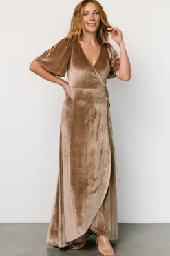 Baltic Born Katelyn Velvet Maxi Wrap Dress |