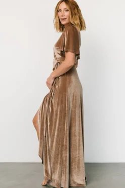 Baltic Born Katelyn Velvet Maxi Wrap Dress |