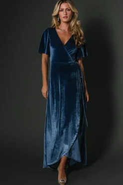Baltic Born Katelyn Velvet Maxi Wrap Dress |