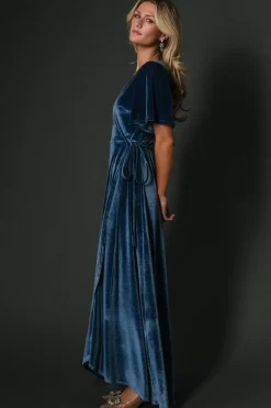 Baltic Born Katelyn Velvet Maxi Wrap Dress |