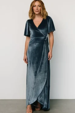 Baltic Born Katelyn Velvet Maxi Wrap Dress |