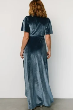 Baltic Born Katelyn Velvet Maxi Wrap Dress |