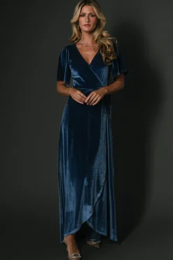 Baltic Born Katelyn Velvet Maxi Wrap Dress |