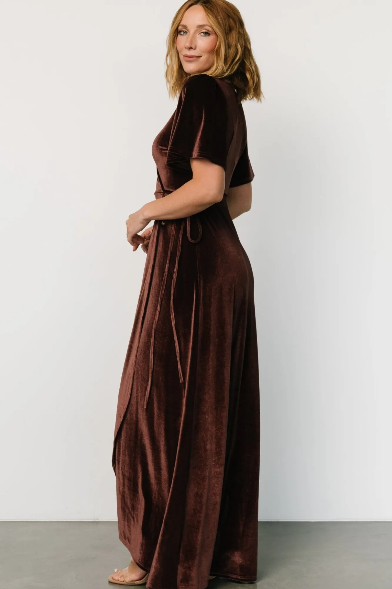 Baltic Born Katelyn Velvet Maxi Wrap Dress |