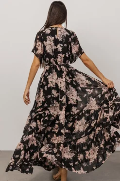 Baltic Born Katherine Maxi Dress | Black + Blush Floral