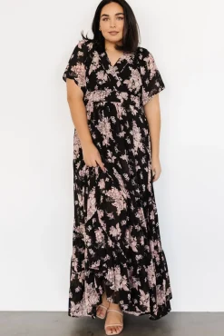 Baltic Born Katherine Maxi Dress | Black + Blush Floral