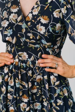 Baltic Born Katherine Maxi Dress | Dark Blue Floral