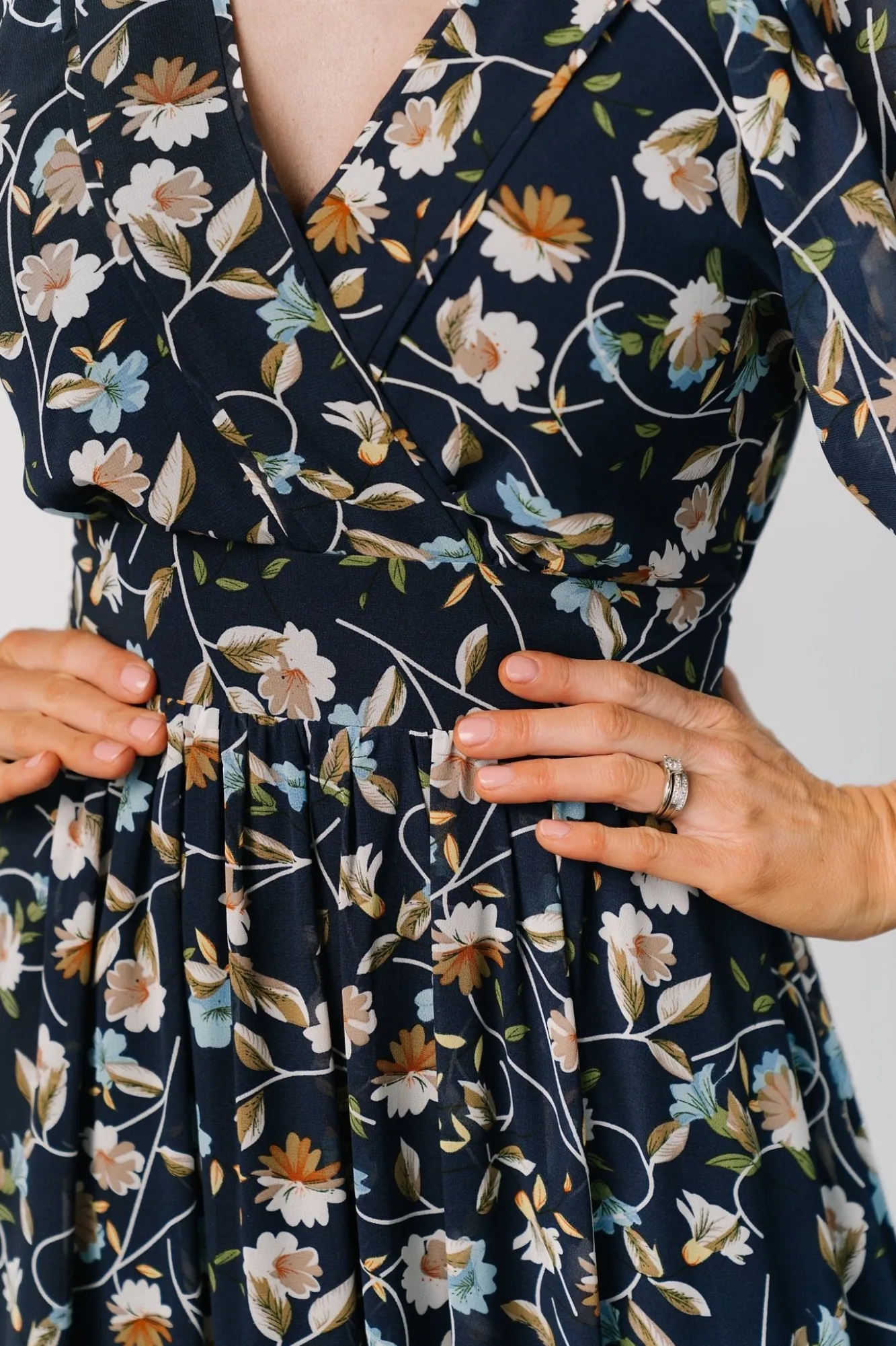 Baltic Born Katherine Maxi Dress | Dark Blue Floral