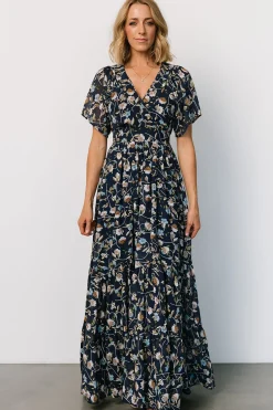 Baltic Born Katherine Maxi Dress | Dark Blue Floral
