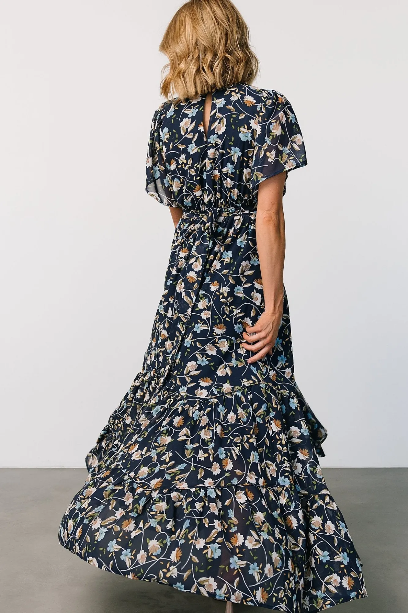Baltic Born Katherine Maxi Dress | Dark Blue Floral