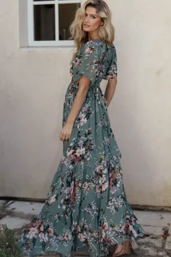 Baltic Born Katherine Maxi Dress | Dusty Green Floral