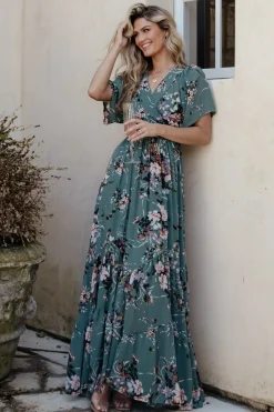 Baltic Born Katherine Maxi Dress | Dusty Green Floral