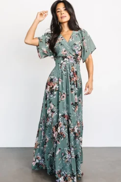 Baltic Born Katherine Maxi Dress | Dusty Green Floral