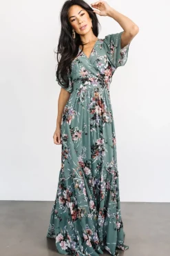Baltic Born Katherine Maxi Dress | Dusty Green Floral