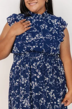 Baltic Born Kearny Ruffle Maxi Dress | Blue Floral
