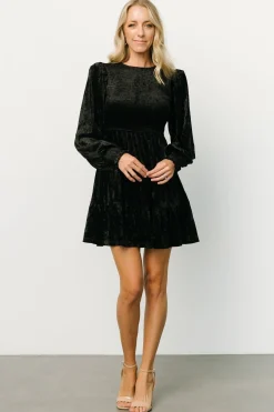 Baltic Born Kele Crushed Velvet Mini Dress |