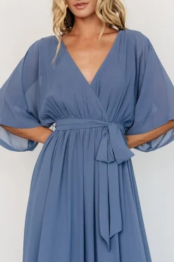 Baltic Born Kia Kimono Maxi Dress | Whisper Blue