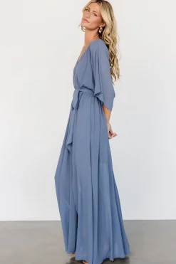 Baltic Born Kia Kimono Maxi Dress | Whisper Blue