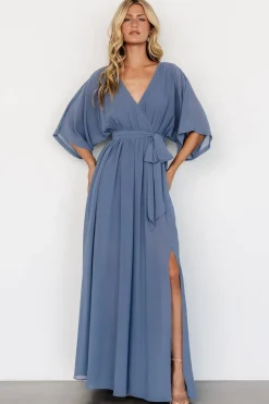 Baltic Born Kia Kimono Maxi Dress | Whisper Blue