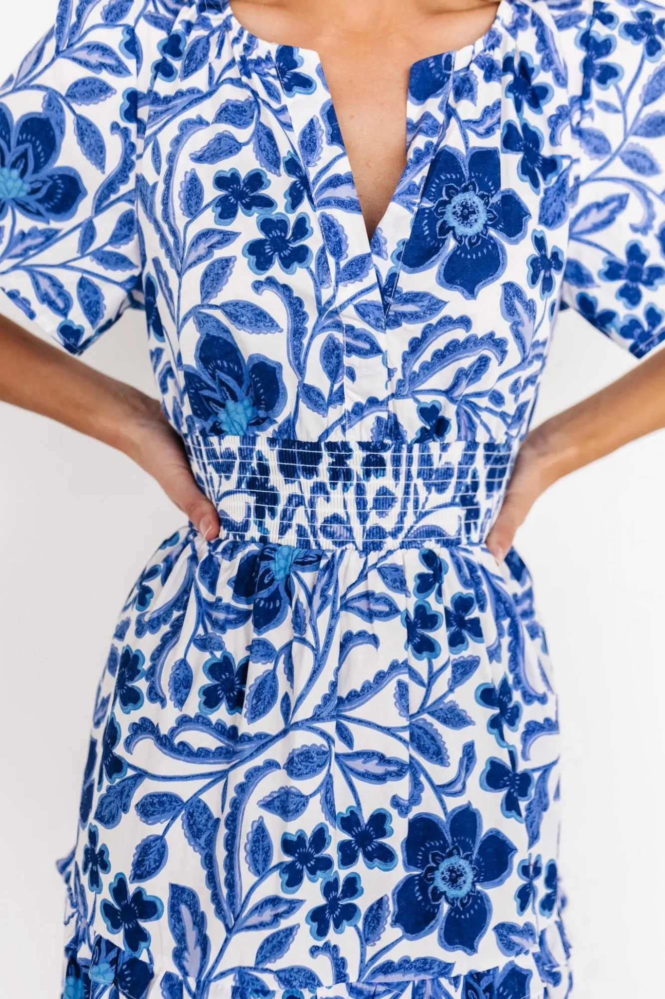 Baltic Born Kiana Poplin Maxi Dress | Blue Multi