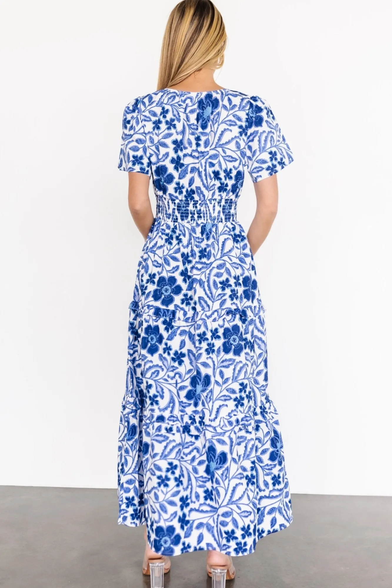 Baltic Born Kiana Poplin Maxi Dress | Blue Multi