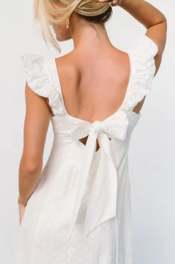 Baltic Born Kiara Eyelet Midi Dress | Off White