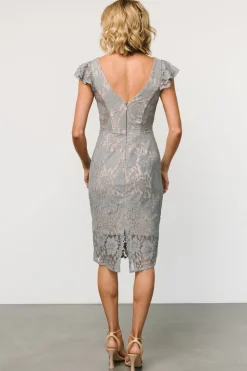 Baltic Born Kimber Lace Dress | Dusty Slate