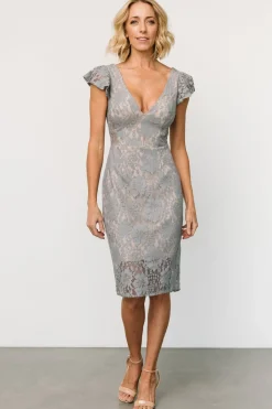 Baltic Born Kimber Lace Dress | Dusty Slate