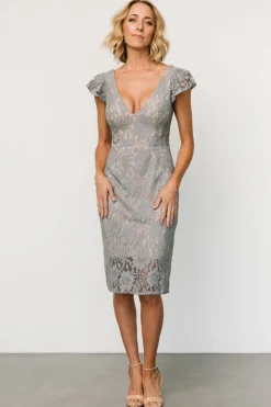 Baltic Born Kimber Lace Dress | Dusty Slate