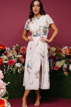 Baltic Born Kirsten Midi Dress | Cream Floral