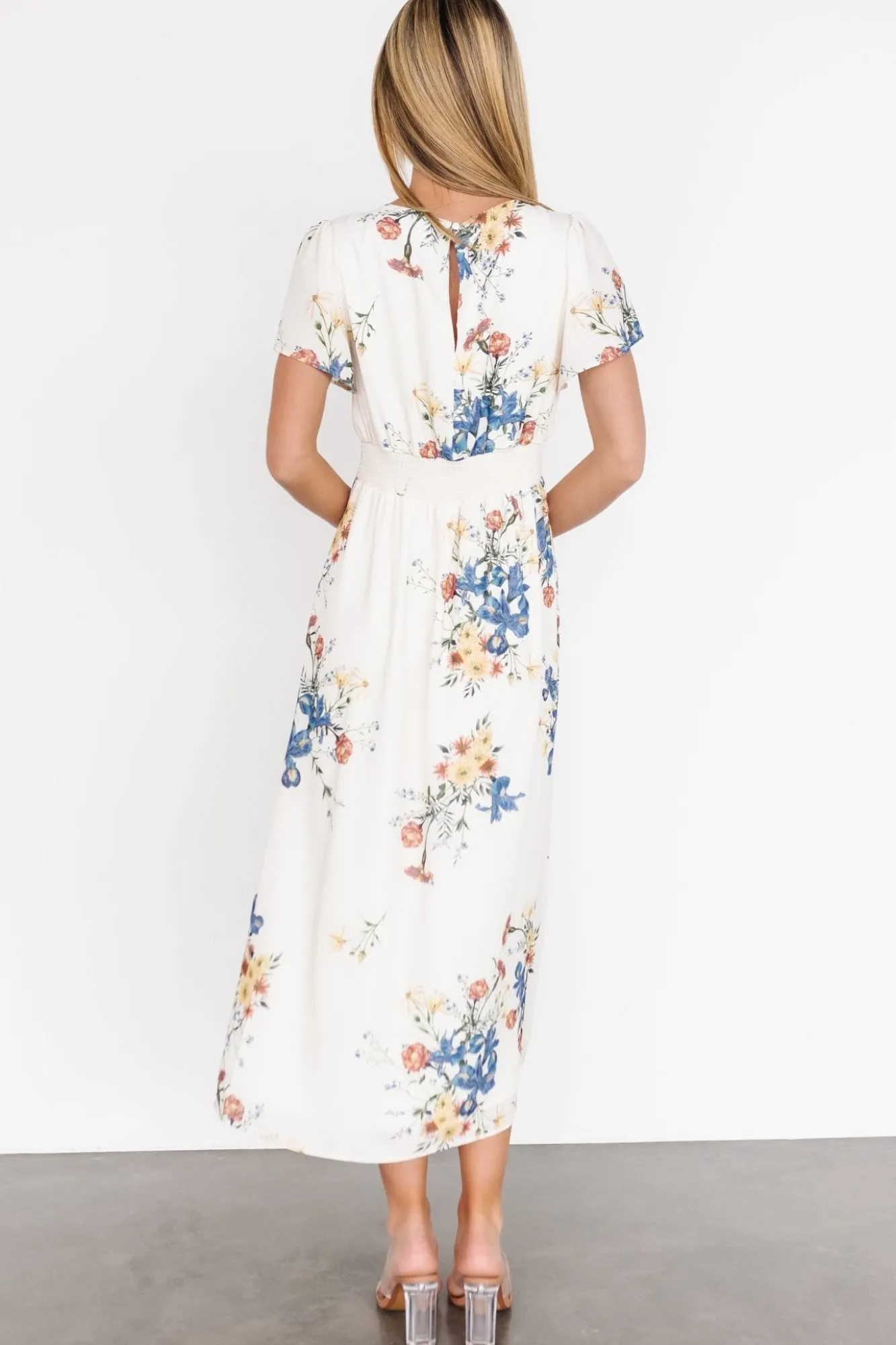 Baltic Born Kirsten Midi Dress | Cream Floral