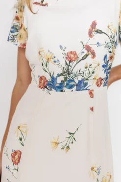 Baltic Born Kirsten Midi Dress | Cream Floral