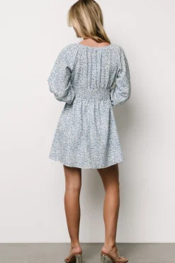 Baltic Born Koa Short Dress | Blue Floral
