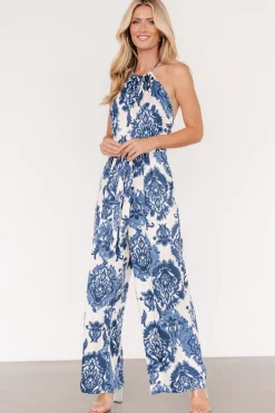 Baltic Born Korra Satin Jumpsuit | Blue Print