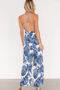 Baltic Born Korra Satin Jumpsuit | Blue Print