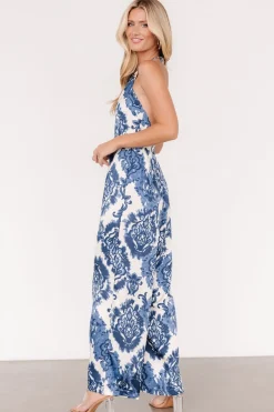 Baltic Born Korra Satin Jumpsuit | Blue Print