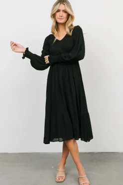 Baltic Born Lainey Smocked Dotted Midi Dress |