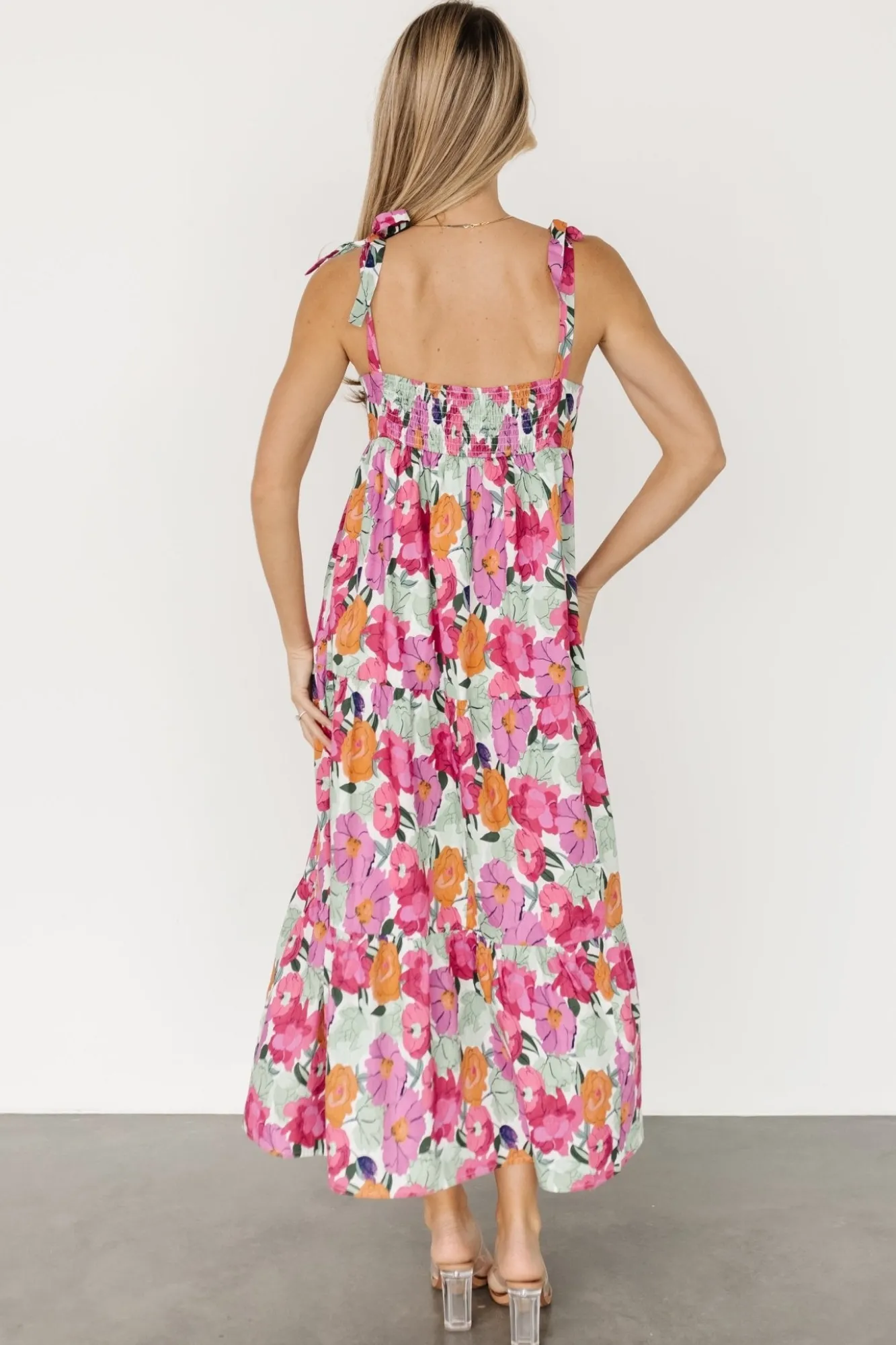 Baltic Born Lakewood Tie Dress | Pink Multi