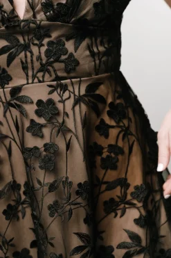 Baltic Born Larissa Midi Dress | Black + Nude