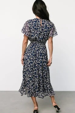 Baltic Born Laurel Midi Dress | Blue + Gray Floral