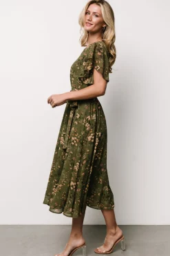 Baltic Born Laurel Midi Dress | Olive Floral