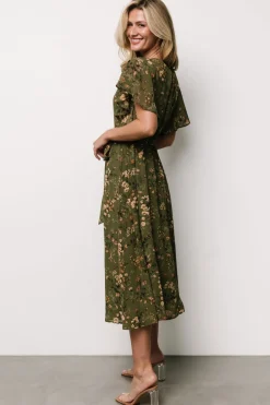 Baltic Born Laurel Midi Dress | Olive Floral