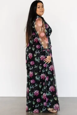 Baltic Born Layla Tulle Maxi Dress | Black Multi