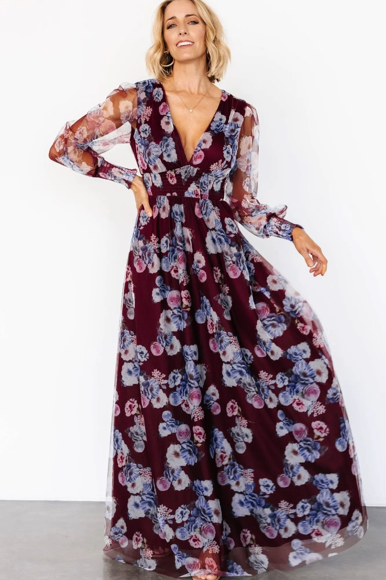 Baltic Born Layla Tulle Maxi Dress | Mulberry Floral