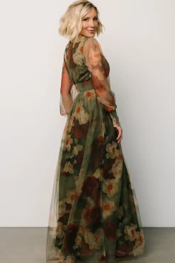 Baltic Born Layla Tulle Maxi Dress | Olive + Rust