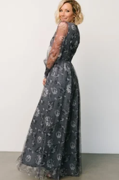 Baltic Born Layla Tulle Maxi Dress | Slate Floral