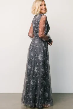 Baltic Born Layla Tulle Maxi Dress | Slate Floral