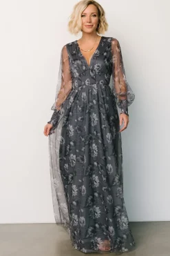 Baltic Born Layla Tulle Maxi Dress | Slate Floral